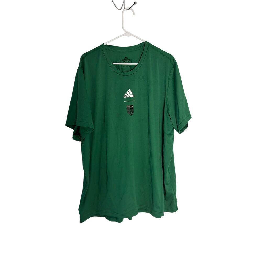 Adidas Mens Size 3XL Green Creator Tee Short Sleeve Performance T-Shirt